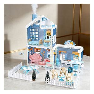 Casa de Muñecas Pet Palace con Ascensor y Tobogán para Mascotas, Cama para Casa de Muñecas - Product Image 1