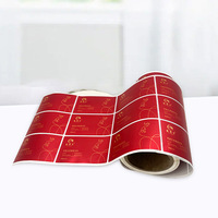 Étiquettes adhésives en vinyle personnalisées avec logo imprimé en feuille d'or, imperméables, pour dentifrice et cosmétiques, avec taille et couleur personnalisables
