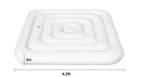 Couvercle de baignoire gonflable de forme personnalisée avec poignées de transport, couvercle facile à gonfler et à dégonfler pour bain de glace