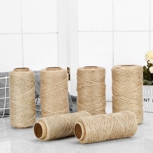 Hilo de cáñamo tipo eje, cuerda para manualidades, materiales DIY, cuerda gruesa y fina para decoración de paredes con rejillas tejidas a mano, etiquetas de red, cuerda para atar. - Product Image 6