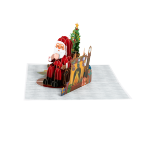 Carte pop-up 3D artisanale créative pour le jour de Noël, carte de voeux festive pour cadeau et invitation - Product Image 3