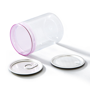 250Ml Transparent Pet Plastic Easy Open Can For Soft Drink, Juice, Soda