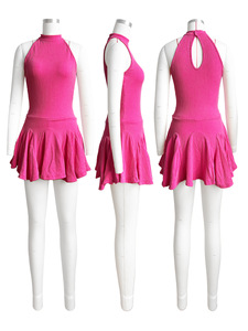 Elastic Solid Rib Knit Sleeveless Mini Dress With Underpants Party Club <strong>Wear</strong> Plus Size Casual Dress Women Elegant - Product Image 6