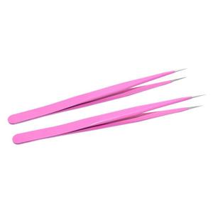 Oferta Especial de Fábrica: Pinzas de Acero Inoxidable Rosadas con Puntas Rectas de Precisión y Punta Fina - Pinzas Pequeñas Hechas a Mano - Product Image 2