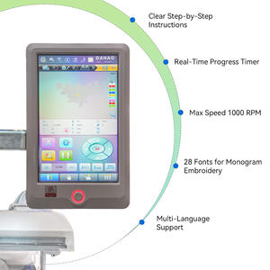 <span class=keywords><strong>Machine</strong></span> à broder miniature compacte 8 12 aiguilles 1000 tr/min Écran tactile intuitif de 10 pouces pour débutants - Product Image 4