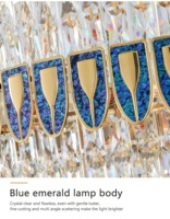 Lustre LED en cristal de luxe de grande taille JYLIGHTING, salle de banquet, villa, restaurant, suspension moderne personnalisée, commande par interrupteur