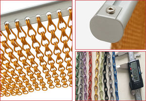 İç duvar, bölme ve restoran tavan tasarımı için alüminyum zincir bağlantı dokuma tel örgü Metal perde - Product Image 6