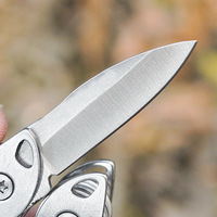 Pince multifonction 13-en-1 en acier inoxydable 420, couteau de poche pliant, tournevis, coupe-fil, outil de survie extérieur EDC