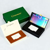 Caja de Regalo para Tarjetas VIP Personalizada al por Mayor, Caja de Cartón Rígido con Impresión de Logotipo Personalizado, Caja de Papel para Tarjetas de Crédito Certificadas