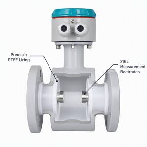 Medidor de Flujo Tipo Split CXLD DN15 PN40 con Revestimiento de PTFE, Electrodo 316L, RS485 Modbus, Precisión 0.5 - Product Image 4
