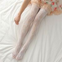 Bas en dentelle florale personnalisés, bas papillon, dentelle noire vintage, jacquard, body stocking, bas résille sexy