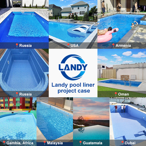 Rivestimenti per Piscine Interrate Landy in PVC Mosaico Blu Scuro, Impermeabili e Anti-alghe - Product Image 6