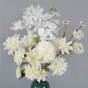 Arreglo Floral Artificial de Rosas Blancas, Peonías, Hortensias y Orquídeas, Camino de Mesa Floral para Decoración de Arco de Boda, Columna o Pasillo - Product Image 3