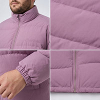Blouson matelassé décontracté pour homme, col montant, fermeture éclair intégrale, poches, cordon de serrage, chaud pour l'hiver, grandes tailles, surdimensionné, 90% 6XL