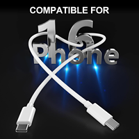 Câble de données USB C en nylon tressé 60W 1m 2m, câble de charge rapide Type C pour Iphone16 16Pro Max 15 15Pro Max, couleur macaron
