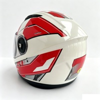 Casque de moto de course intégral au design moderne avec visière relevable, décalcomanies personnalisées, marque OEM, garantie 1 an, certifié CCC Chine