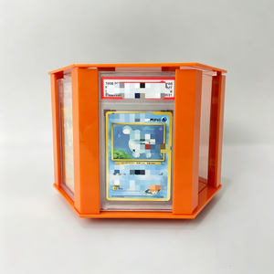 Wholesale Premium Custom <b>Rotating</b> Acrylic <b>Stand</b> Easy Assemble Trading Card Grading Slab <b>Display</b> For Game Card Collection - Product Image 1