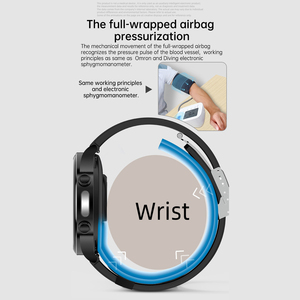 Support petit lot OEM pompe à air précise BPO2 Medical V110 surveillance de la santé ECG + <span class=keywords><strong>PPG</strong></span> Pro montre intelligente écran en verre trempé SOS - Product Image 2