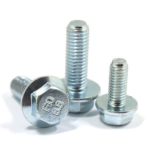 Din6921 Sechs kant flansch schraube Klasse 8.8 M8 M10 M12 Sechs kant flansch kopfs ch raube aus Kohlenstoffs tahl mit M16-Gewinde 100mm 110mm Länge ASME Standard - Product Image 5