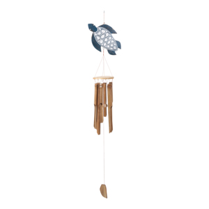 Carillons à vent en bambou pour l'extérieur, décoration suspendue, design tortue côtière, ornement de jardin - Product Image 3