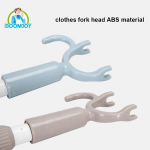 Tige rétractable 3 en 1, raclette de fenêtre et fourche <span class=keywords><strong>à</strong></span> tissu avec cintre - Product Image 2