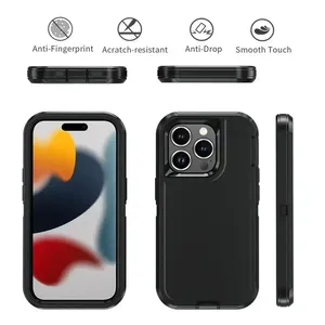Funda Protectora Resistente CHAOYIDIAN para <span class=keywords><strong>iPhone</strong></span> 17 16 15 14 Plus <span class=keywords><strong>13</strong></span> 12 Pro Max, con Clip para Cinturón, a Prueba de Golpes - Product Image 3