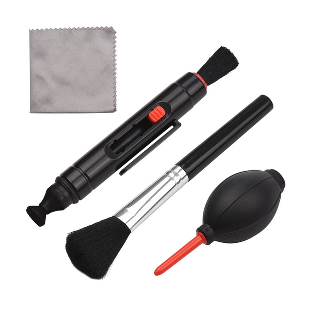 Wholesale Multifunctional Cleaning Kit Lens Dust Blower + Cleaning Pen + Brush + Microfiber Lens Cleaning Cloth