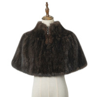 Hochwertiger Quadratischer Echtfell-Schal für Damen, Warm und Vielseitig für Herbst/Winter; Gestrickter Fell-Wrap mit Kapuze, Extra Dick