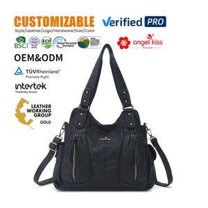 Bolso <span class=keywords><strong>de</strong></span> Hombro Suave Estilo Vintage <span class=keywords><strong>de</strong></span> Alta Calidad Angelkiss para Mujer, Bandolera <span class=keywords><strong>de</strong></span> Una Sola Correa, Bolso <span class=keywords><strong>de</strong></span> Mano con Cremallera, Venta al por Mayor, Moda Femenina - Product Image 1