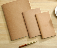 Cuaderno de papel Kraft personalizable de tamaños A4/A5/A6, diario de estudiante con logotipo personalizado para cuaderno de estudiantes