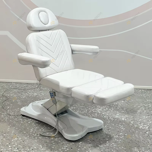 <span class=keywords><strong>Prix</strong></span> de gros Mobilier de salon de beauté <span class=keywords><strong>Lit</strong></span> médical facial en cuir blanc Table et <span class=keywords><strong>lit</strong></span> de massage modernes à trois moteurs - Product Image 3