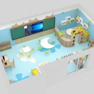 Ensemble de meubles <span class=keywords><strong>en</strong></span> <span class=keywords><strong>bois</strong></span> pour enfants de maternelle, design de salle de classe pour enfants, école maternelle, garderie, Inde - Product Image 2