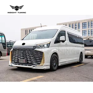 2024 Neuzugang Kaiser Crown Auto-Stoßfänger LED-Leuchte Spoiler Karosseriekit 2019-2023 für Toyota Hiace Karosseriekit