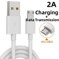 Vente en gros 2A câble Micro-USB PVC pur cuivre tresse blindage charge rapide et Transmission de données pour imprimante d'ordinateur Android