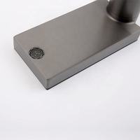 Robinet de lavabo automatique sans contact à détection de mouvement, mitigeur intelligent à capteur, finition laiton chromé, poignée unique