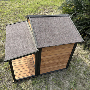 Wholesale Eco-Friendly Modern Wooden Dog House Outdoor for Fir Pet Villa Print Pattern All Seasons Small Animals - Product Image 4