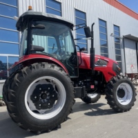 Tracteur YTO 140 CV à transmission intégrale, haute puissance, pour opérations lourdes, agriculture sur grandes surfaces, charges lourdes longue distance, et montée stable