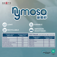 Tissu Nymosa résistant à l'abrasion pour usage extérieur/intérieur, sacs, accessoires, artisanat DIY, équipement de voyage, vêtements pour animaux de compagnie