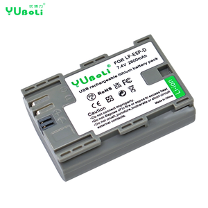 LP-E6, LP-E6P batteria 2600mAh USB-C ricarica, Display LED batterie di ricambio per Canon EOS 5D 6D 7D 60D 70D 80D <span class=keywords><strong>90D</strong></span> - Product Image 3