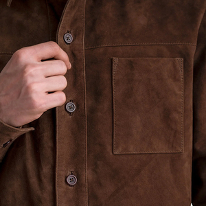 High Selling Long Sleeved Premium Quality Made <b>Men</b> <b>Suede</b> Leather <b>Jacket</b> <b>Men's</b> Customized Color <b>Suede</b> Leather <b>Jacket</b> - Product Image 6