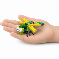 Ensemble de blocs de construction en forme de libellule, jouet de construction STEM, briques éducatives à monter soi-même, Kit de modèle animal, cadeau pour enfants de 6 ans et plus