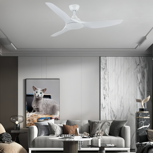 Jk ZS-52-24005WH Bắc Âu Trang Trí Tốt Nhất Chất Lượng Cao 52 Inch 3 Abs Lưỡi Quạt Trần <span class=keywords><strong>DC</strong></span> Điều Khiển Từ Xa - Product Image 2