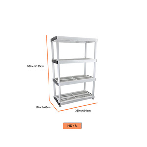 Estantería de Almacenamiento de Cuatro Niveles NORTHPOWER HD 18, 91x46x135cm, Unidad de Estanterías Resistente para Almacén - Product Image 1