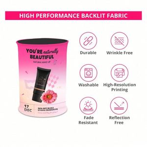 Trade Show Square Fabric Pop up Booth <b>Foldable</b> <b>Table</b> Portable Trade Show <b>Desk</b> Promo Products Pop up <b>Table</b> for Events - Product Image 3