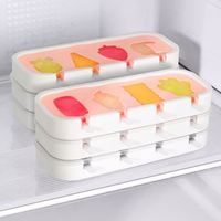 Moule à glace en silicone bonhomme de neige de Noël personnalisé avec logo, écologique, portable, pour bâtonnets de fromage, plateau à glaçons rectangulaire, vente en gros