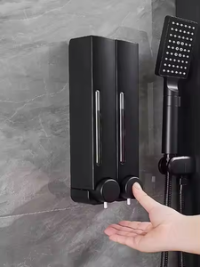Dispensador de jabón líquido montado en la pared Manual de 380ML, dispensador de Gel de ducha, contenedor de loción, dispensador de jabón para oficina, cocina, <span class=keywords><strong>baño</strong></span> - Product Image 3