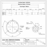 Nouveau robot collaboratif Hirobot A2CA-605L 6DOF, charge nominale de 5 kg, charge utile maximale de 7 kg, bras en alliage d'aluminium, servomoteur, usage industriel