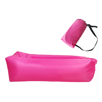 Canapé gonflable portable pliable certifié ISO9001, hamac gonflable, lit d'air en polyester 210T imperméable anti-fuite, utilisation en extérieur