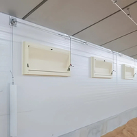 Ventilation automatique avancée du poulailler, entrées d'air en PU de nouvelle condition pour les fermes avicoles