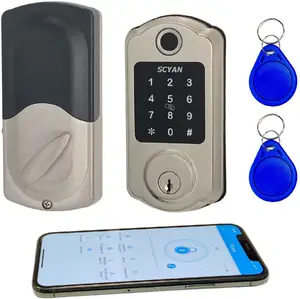 แอปพลิเคชั่นล็อคลายนิ้วมือ Deadbolt สนับสนุนล็อคประตู,รหัส,เครื่องอ่านบัตร RFID และฟังก์ชั่นคีย์